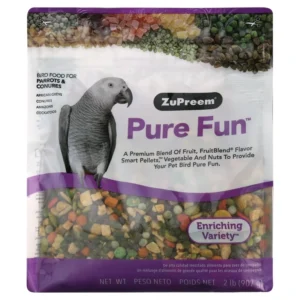 Pure Fun enrichment mix, variety bird food blend, ZuPreem bird food supplement, medium parrot enrichment food, engaging bird food mix Pure Fun enrichment mix, variety bird food blend, ZuPreem bird food supplement, medium parrot enrichment food, engaging bird food mix