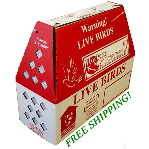 1pk Live Bird Shipping Boxes – USPS Approved