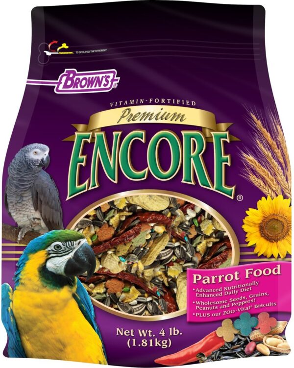 Brown’s Encore Premium Parrot Bird Food