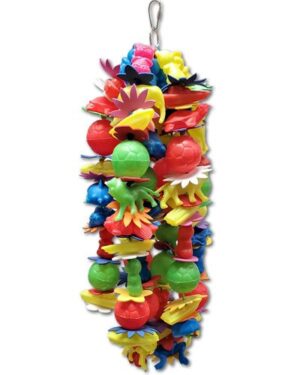 It’s Raining Fun, Happy Beaks Made In USA, Large Parrot Chew Toy, Shreddable Parrot Toy, Parrot Enrichment Toy, Durable Parrot Toy, Bird Safe Toy, Medium Parrot Toy, The Parrots Exotic Store