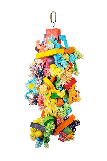 Sm Hairy Monster, Happy Beaks, Small Parrot Chew Toy, Climbing Parrot Toy, Parrot Enrichment Toy, Medium Parrot Toy, Bird Safe Toy, Happy Beaks Parrot Toy, The Parrots Exotic Store