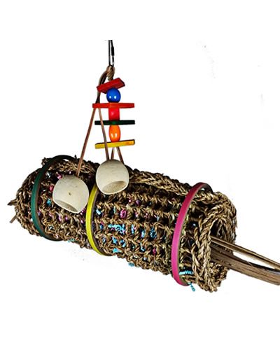 Vine Mat Roll, Happy Beaks, Large Parrot Chew Toy, Climbing Parrot Toy, Parrot Enrichment Toy, Medium Parrot Toy, Bird Safe Toy, Happy Beaks Parrot Toy, The Parrots Exotic Store