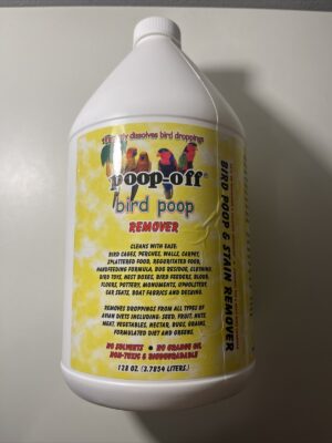 Poop-Off-cleaner-bird-cage-cleaner-exotic-bird-cleaning-spray-safe-parrot-cleaner-hand-fed-bird-care-avian-hygiene-macaw-cage-cleaner-non-toxic-pet-spray.jpg Poop-Off Bird Cleaner (Gallon) – Safe, Effective Bird Cage Cleaner