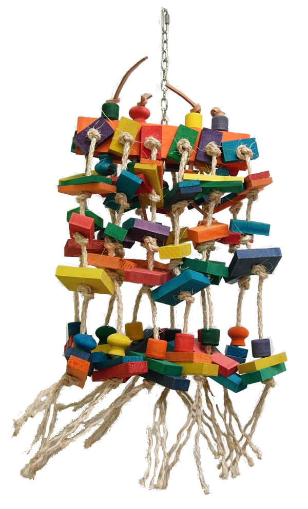 Pianossimo Sisal, Zoo Max, Sisal Parrot Toy, Large Parrot Chew Toy, Parrot Enrichment Toy, Climbing Bird Toy, Durable Bird Toy, Bird Safe Toy, The Parrots Exotic Store