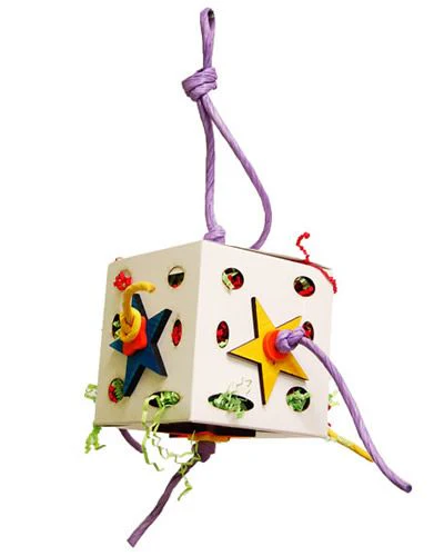 ZOO433 Fun-Box 5", Zoo Max, Fun-Box Parrot Toy, Interactive Parrot Toy, Parrot Enrichment, Climbing Parrot Toy, Large Parrot Toy, Chewable Parrot Toy, Bird Safe Toy, The Parrots Exotic Store