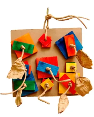 12" Lg Pizza, Zoo Max, Parrot Toy, Interactive Parrot Toy, Parrot Enrichment, Large Parrot Toy, Chewable Parrot Toy, Climbing Parrot Toy, Bird Safe Toy, The Parrots Exotic Store