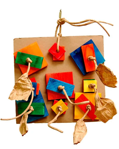 12" Lg Pizza, Zoo Max, Parrot Toy, Interactive Parrot Toy, Parrot Enrichment, Large Parrot Toy, Chewable Parrot Toy, Climbing Parrot Toy, Bird Safe Toy, The Parrots Exotic Store