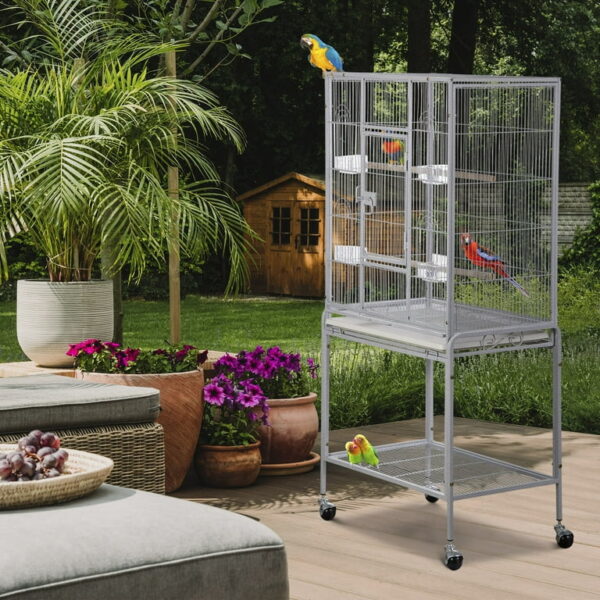 Larger Rainforest Parrot Cages from The Parrots Exotic Store provide a durable, spacious, and rainforest-inspired habitat for medium and large parrots, offering room to climb, flap, and play safely. Larger Rainforest Parrot Cages from The Parrots Exotic Store provide a durable, spacious, and rainforest-inspired habitat for medium and large parrots, offering room to climb, flap, and play safely.