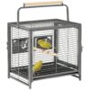 portable parrot carrier, bird travel cage, medium parrot transport cage, Conure travel cage, Cockatiel travel cage, secure bird transport, The Parrots Exotic Store, small parrot carrier, parrot travel box