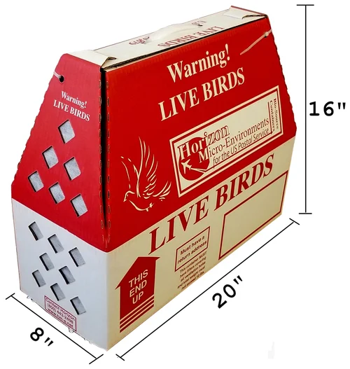 1pk Live Bird Shipping Boxes – USPS Approved