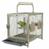 portable parrot carrier, bird travel cage, medium parrot transport cage, Conure travel cage, Cockatiel travel cage, secure bird transport, The Parrots Exotic Store, small parrot carrier, parrot travel box